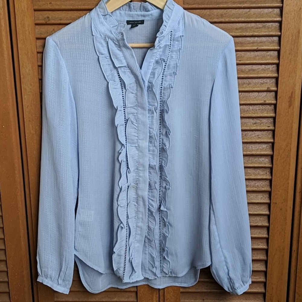 Ann Taylor Ruffles Blouse
